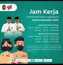 Jam Kerja Pemerintah Kota Yogyakarta Selama Ramadhan 2022